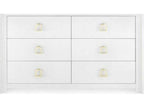 Audrey Extra Large 6-Drawer Dresser in Washed Winter Gray