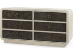 Wyatt 6-Drawer Acacia Wood Double Dresser in Sailcloth Sheen