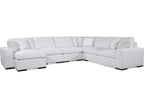 Memphis 5-Piece Chaise Sectional Sofa with Blendown Cushions