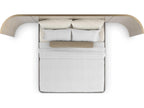 Dream Chaser King Bed with Wings Dry Martini and Brushed Gold
