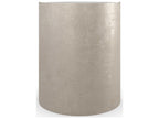 Classic Nautilus Round End Table in Taupe Silverleaf and Gold