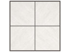 Cartesian Square Coffee Table with Creme Travertine Top