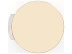 Overlap Round Side Table Light in Whisper of Gold and Travertine