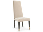 Signature Metropolitan The Master Birch Wood Beige Upholstered Side Dining Chair