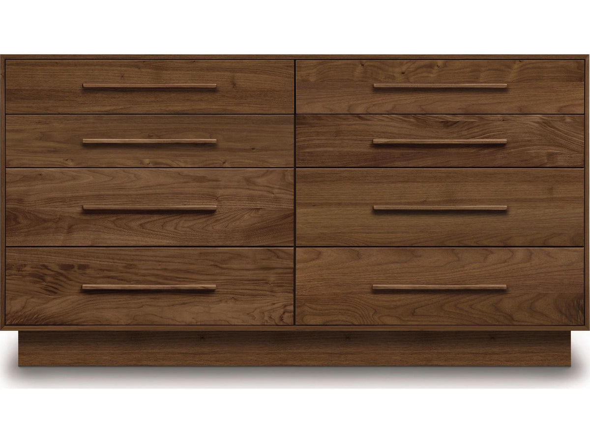 Moduluxe 8-Drawer Double Dresser in Solid Walnut