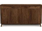 Catalina 2 Drawers 4 Doors Buffet in Natural Walnut Mid-Century Modern