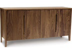Furniture Lisse 69-Inch Buffet Storage Cabinet Natural Walnut