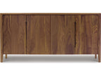 Furniture Lisse 69-Inch Buffet Storage Cabinet Natural Walnut