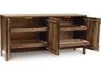 Furniture Lisse 69-Inch Buffet Storage Cabinet Natural Walnut