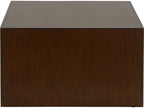 Jamie Merida Rectangular Wood Mahogany Antique Gold Leaf Baldwin Coffee Table