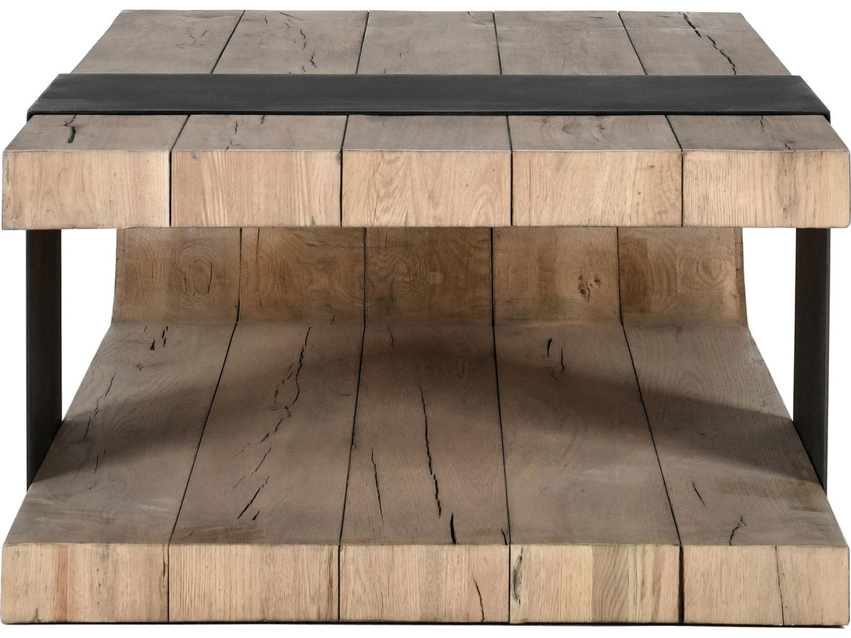 Danica Rectangle Coffee Table Reclaimed Oak and Iron
