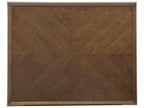 Bridgeton Rectangle Cocktail Table with Open Shelf and Brass Ferrules