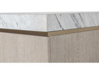 Cadence Credenza with Carrara Marble Top in Sand Cerused