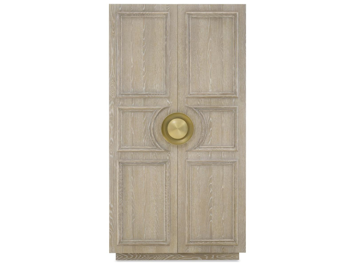 Cadence Wardrobe Armoire in Sand Cerused Oak