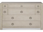 Chatham 8-Drawer Chest Peninsula in Mahogany with Pewter Hardware