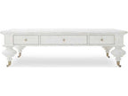 Monarch Rectangle Coffee Table Oak and Veneer White Wash Finish