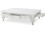 Monarch Rectangle Coffee Table Oak and Veneer White Wash Finish