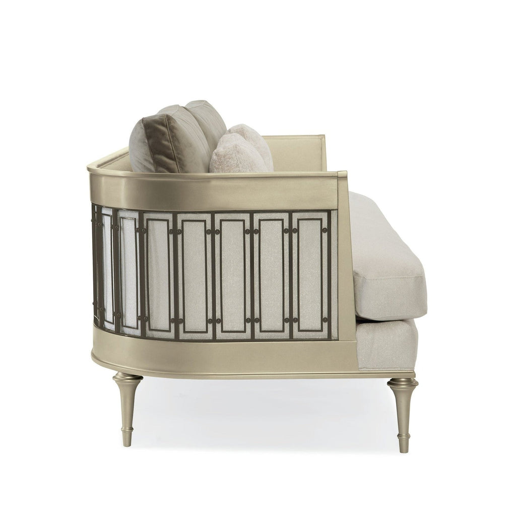 Caracole Upholstery Quit Your Metal-ing Sofa
