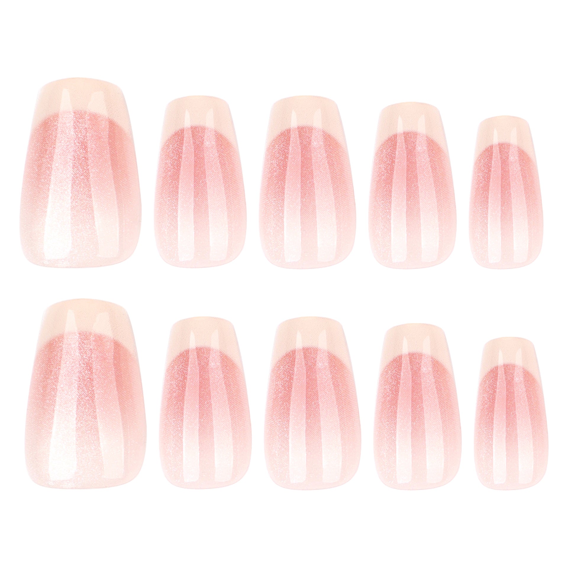 Coffin Nails mit French in Cremegelb mit Cat Eye Effekt und Blush Look