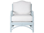 Chippendale Upholstered Lounge Chair with Custom Finish and Fabric