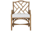 Chippendale Rattan Arm Dining Chair