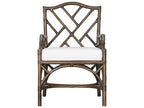 Chippendale Rattan Arm Dining Chair
