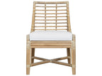 Luna Rattan Upholstered Dining Side Chair