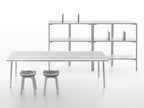Run By Sam Hecht And Kim Colin 96-Inch Rectangular Anodized Aluminum Dining Table