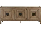 Monogram 84 Inch Oak Wood Sideboard in French Oak