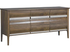 Monogram Heatherwood 9-Drawer Double Dresser in Brown Walnut