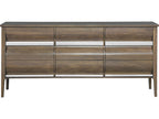 Monogram Heatherwood 9-Drawer Double Dresser in Brown Walnut