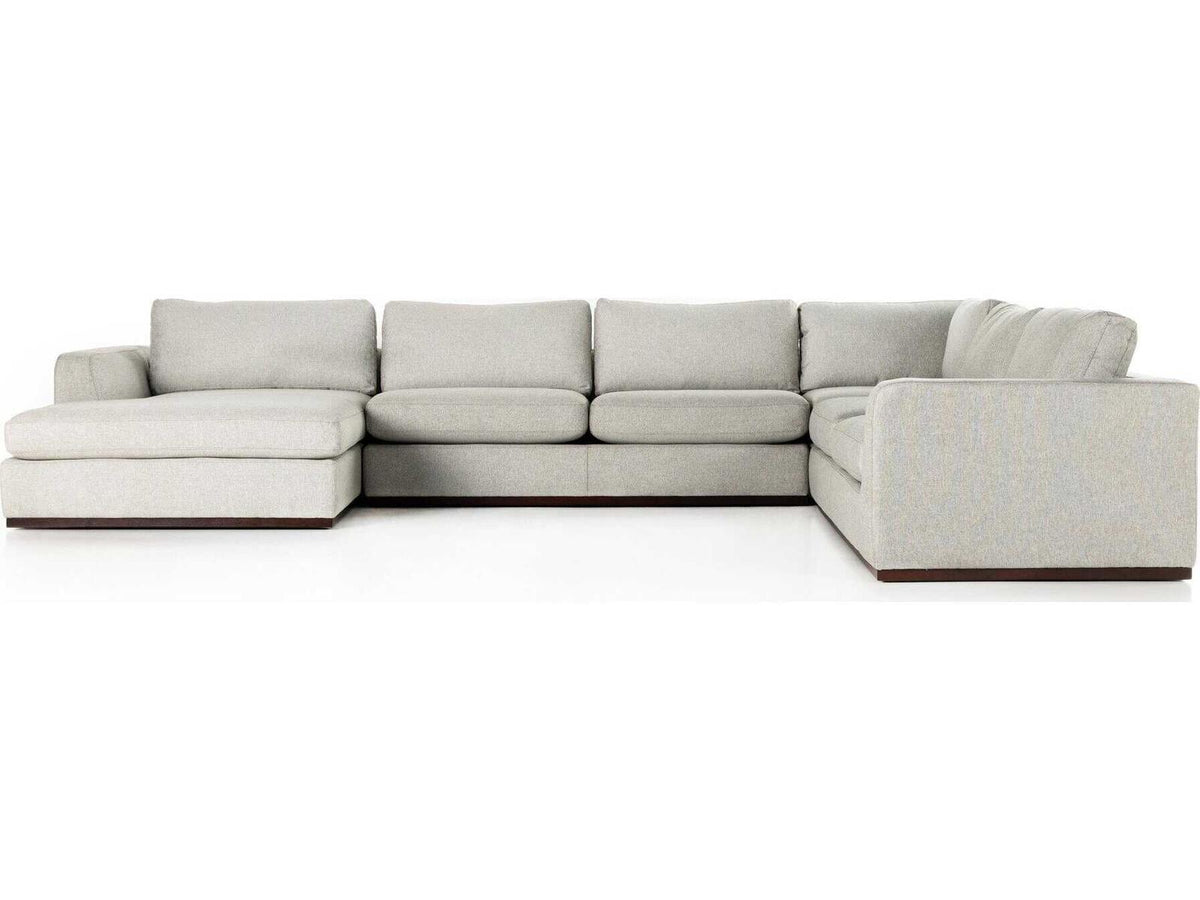 Centrale Colt 4-Piece Modular Sectional Sofa in Aldred Silver