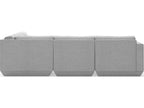 Podium 5-Piece Modular Sectional Sofa in Bayview Silver