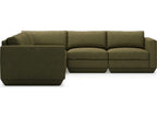 Podium 5-Seat Copenhagen Terra Green Modular Sectional Sofa