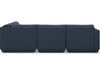 Podium 5-Piece Modular Upholstered Sectional Sofa in Hannah Navy
