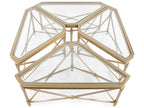 Wertheimer Square Glass Gold Modular Coffee Table