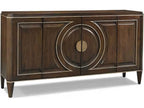 Terra Modern Leone 76-Inch Walnut Wood Sideboard Media Console Carob Brown