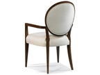 Stratos Upholstered Katie Oval Back Arm Dining Chair