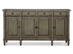 Continental Classics Large Buffet Cherry Wood French Blue Sideboard