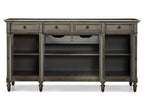Continental Classics Large Buffet Cherry Wood French Blue Sideboard