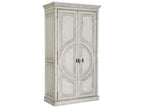 Boheme Bilzen Wardrobe in Whitewash with Merion Blue Interior