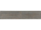 Melange Emmett 84-Inch Oak Wood Media Console with Floral Medallion Doors