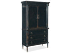 Charleston Jewelry Armoire in Black Cherry with Antique Bronze Hardware