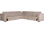 Savion Grandier 5-Piece Power Headrest Tufted Leather Sectional Sofa