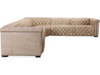 Savion Grandier 5-Piece Power Headrest Tufted Leather Sectional Sofa