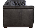 Savion Grandier 3-Seat Power Reclining Sofa with Power Headrest in Bellagio Gravel Leather