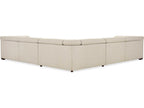 Ss Beige Faux Leather Sectional Sofa