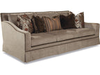 Aven Upholstered Sofa with Scalloped Back and Nailhead Trim