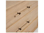Clement 6-Drawer Double Dresser Natural Mahogany Washed Taupe Finish