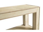 Water Hydra Rectangular Console Table in Parchment Oak